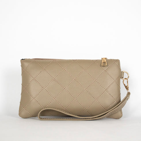 Rhombus Embroidery Accessories Pouch